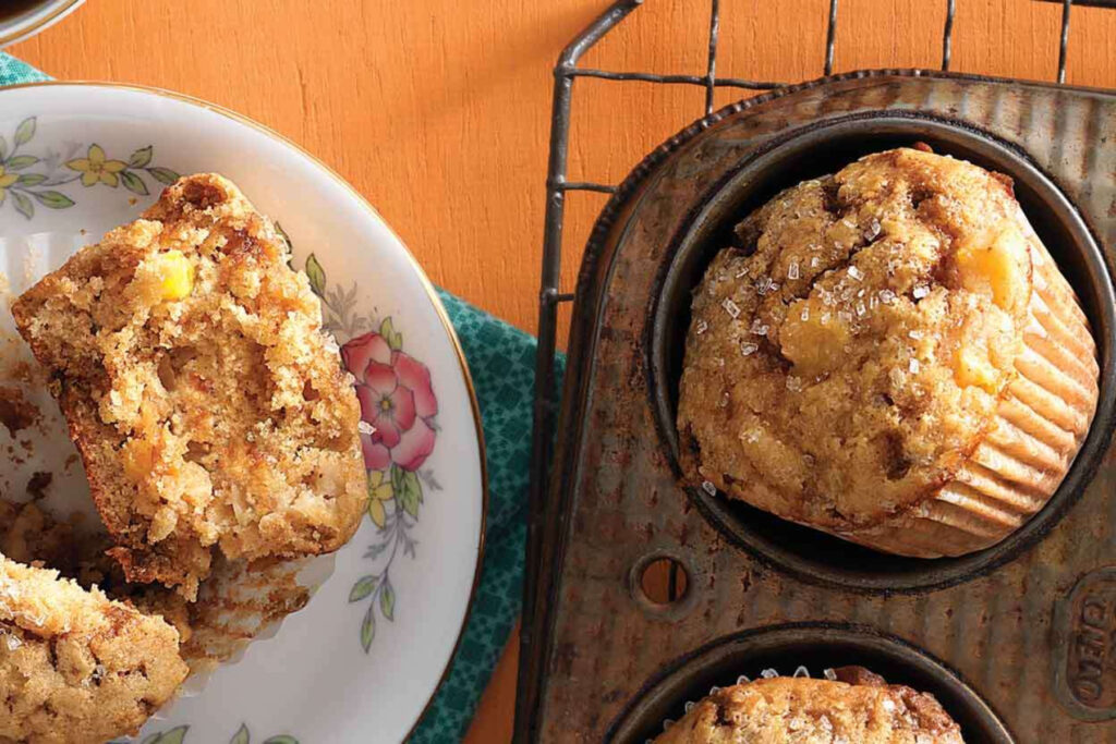 Δημιουργήστε λαχταριστά muffins με ροδάκινα 