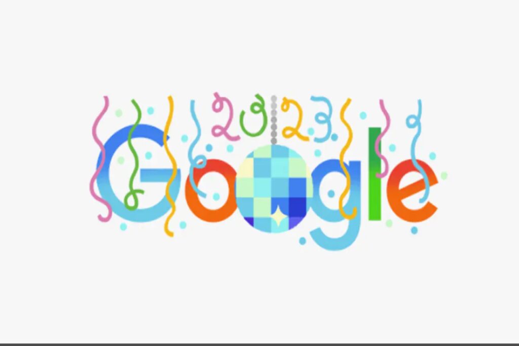 Google Doodle - Η Google γιορτάζει την Παραμονή Πρωτοχρονιάς με κομφετί