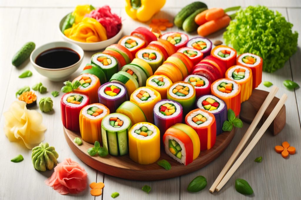Rainbow Veggie Sushi Rolls: Το καλύτερο ωμό πιάτο στον κόσμο