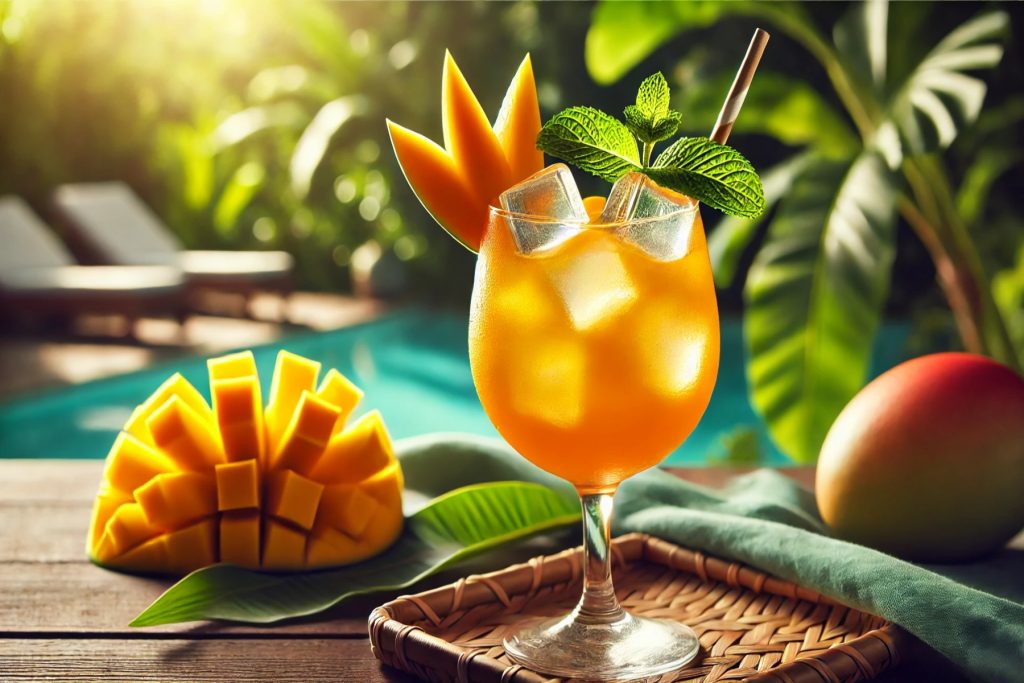 Tropical Mango Delight Cocktail: Ένα υπέροχο τροπικό κοκτέιλ με μάνγκο