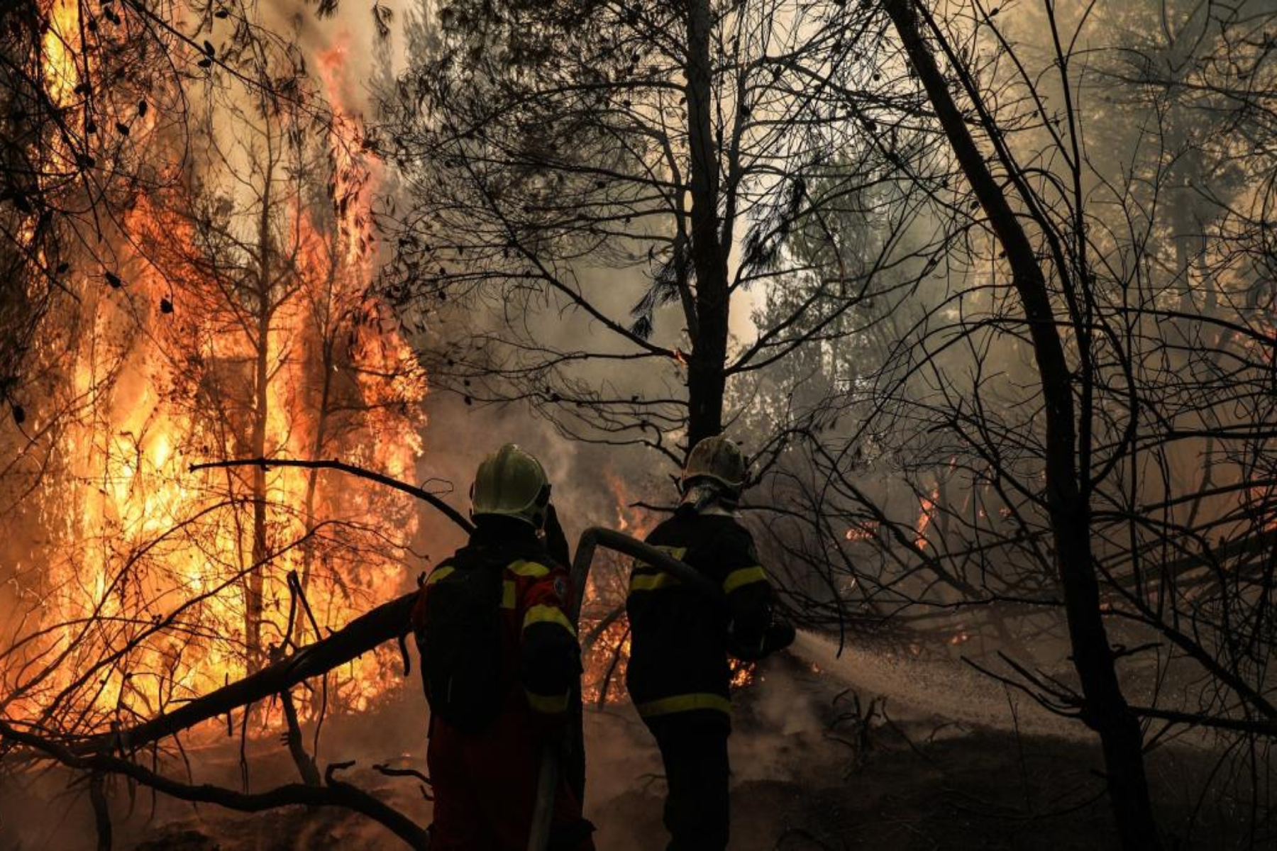 Φωτιά τώρα: Ακόμα πιο ισχυρή η φωτιά στο όρος Πάικο