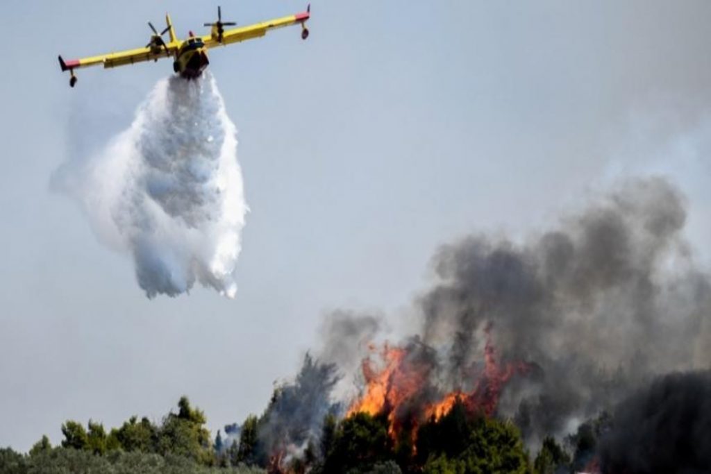 Φωτιά ξέσπασε σήμερα το πρωί στην περιοχή Άγιος Βασίλειος Ρεθύμνου